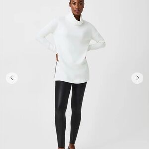 Spanx black faux leather leggings